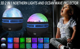 LED Starry Northern Projector Light , 14 Lighting Effect With Remote Control