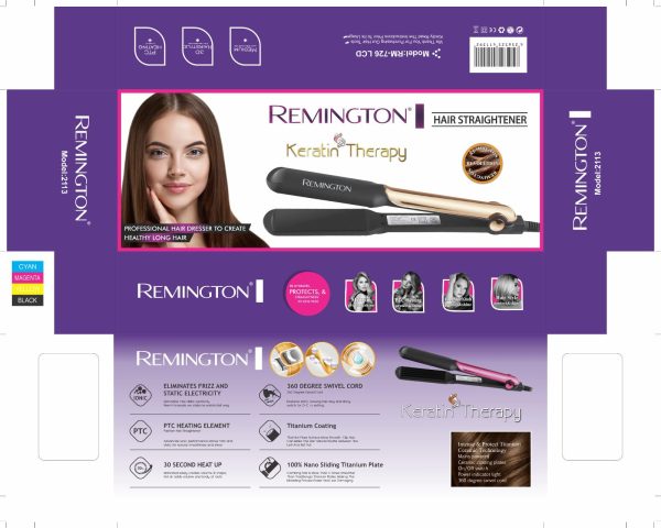 Remington Keratin Therapy Hair  Straightener Iron