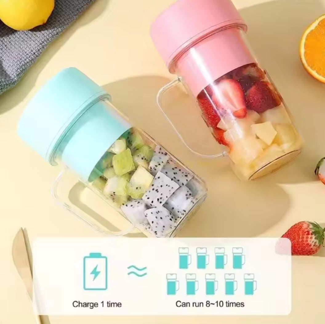 Rechargeable Fast Glass Juicer + Free Silicon Straw