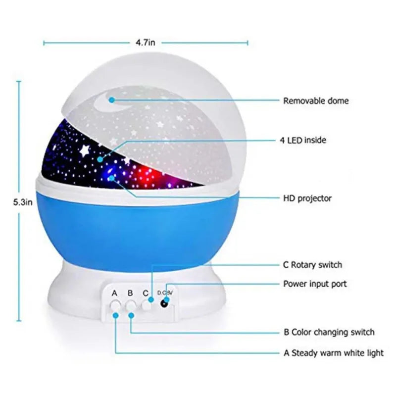 🌟✨ Star Master Dream Rotating Projector – Light Up Your Night! 🌙🎉