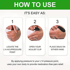 Sugar Control Li4 Acupressure Clip – Headache, Stress & Migraine Relief