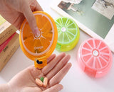 Portable One Week Mini Round Pill Box