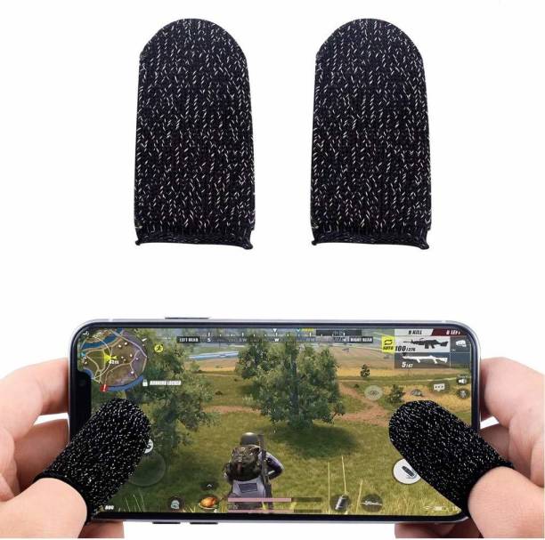 Fire Buttons / Anti-Sweat Breathable Thumb Gloves Sleeve for iphone &amp; android Pubg &amp; fortnite mobile trigger Triger Trigar Trager