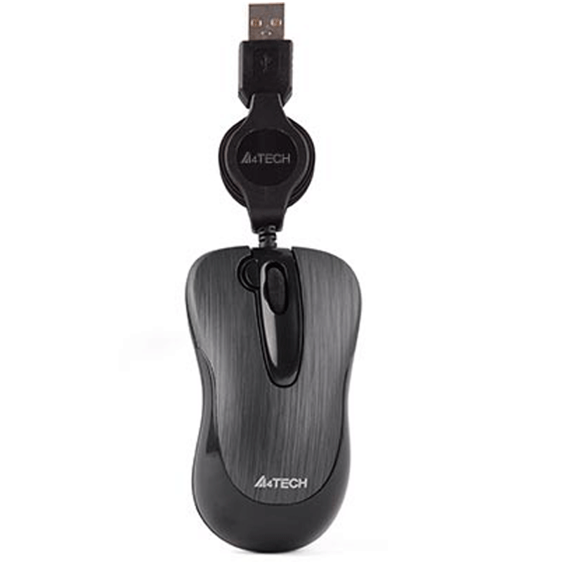 A4TECH N-60F V-Track Optical Mouse Black Mini