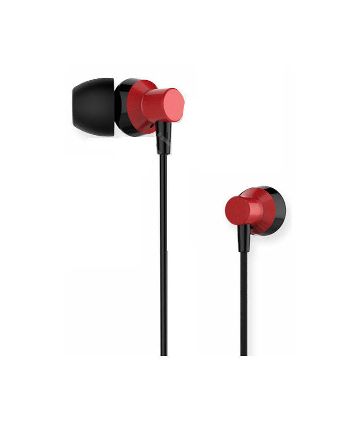 Remax Newest Stereo Wired Music Earphone with Microphone RM-512 - Red