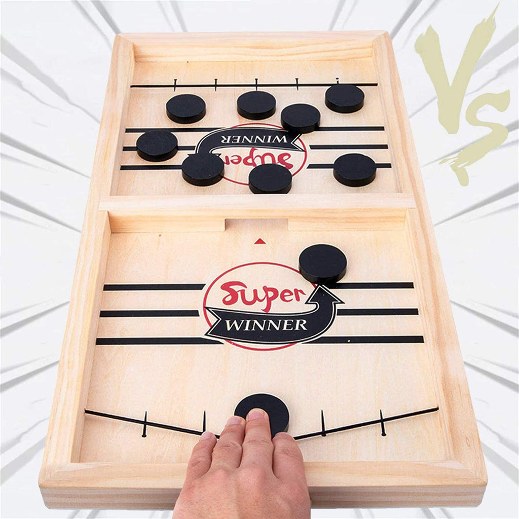 Fast Sling Puck Game Paced,Tinfence Table Desktop Battle,Winner Board Games  Toys for Adults Parent-Child Interactive Chess Toy Board Table Game (15.2