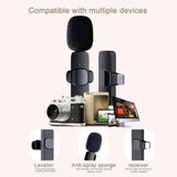 K8 Type-c Wireless Lavalier Microphone Portable